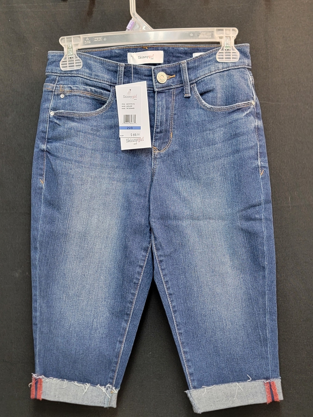 Skinnygirl Women's Blue Cropped Jeans